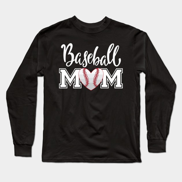 Baseball Mom Long Sleeve T-Shirt by Work Memes